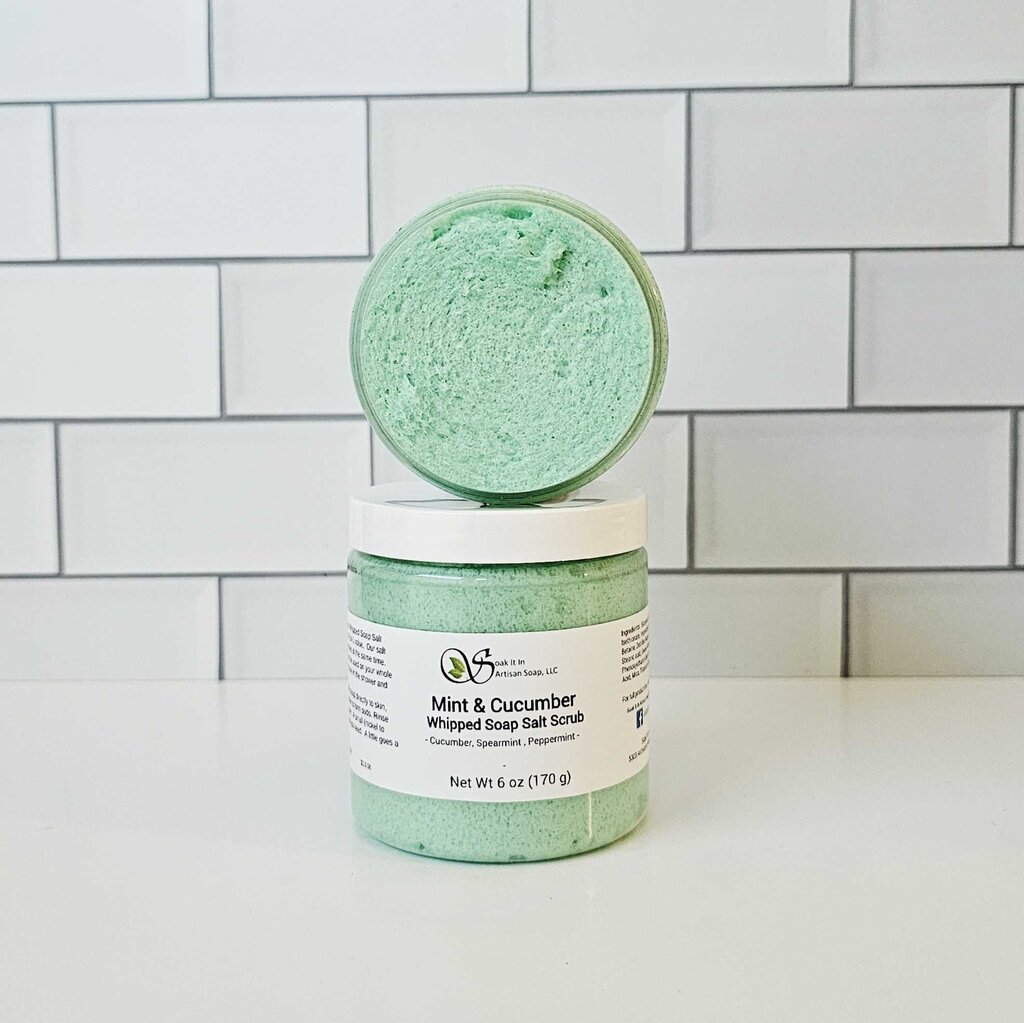 Mint & Cucumber Salt Scrub