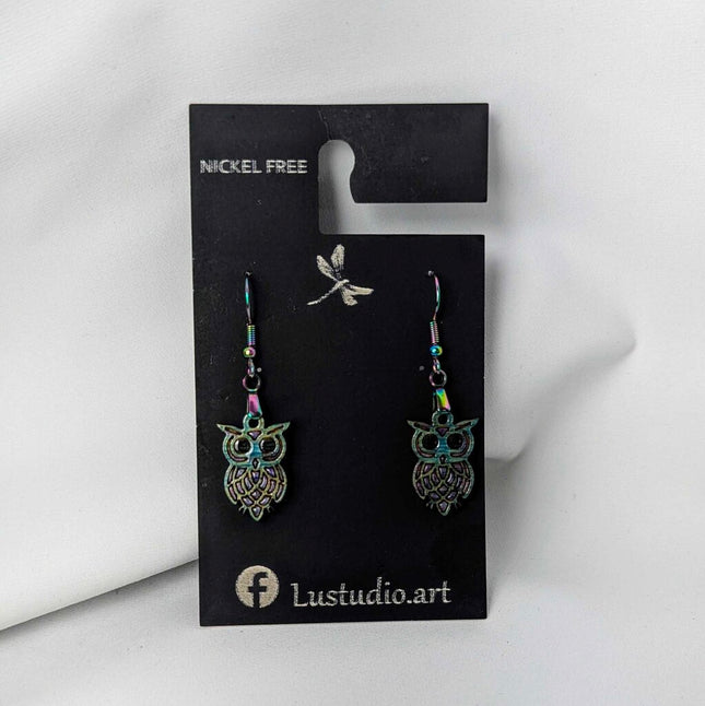 Earrings - Owl