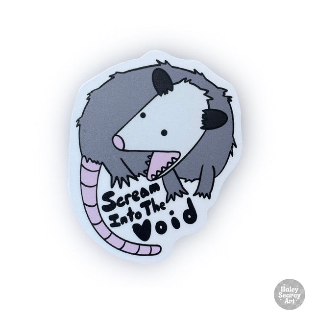 Scream Into The Void Sticker