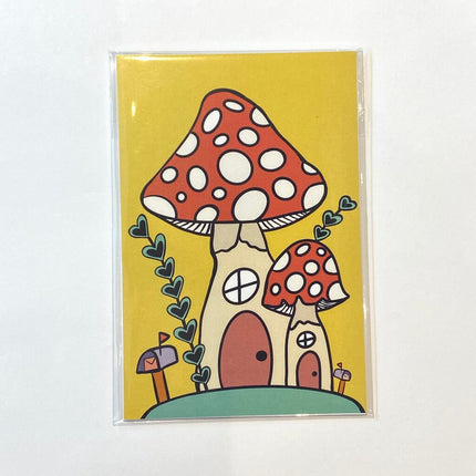 Mushroom Cottage Print