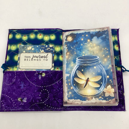 Firefly Night handmade journal