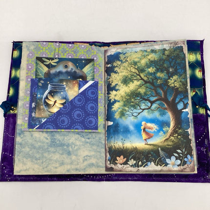Firefly Night handmade journal