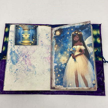 Firefly Night handmade journal