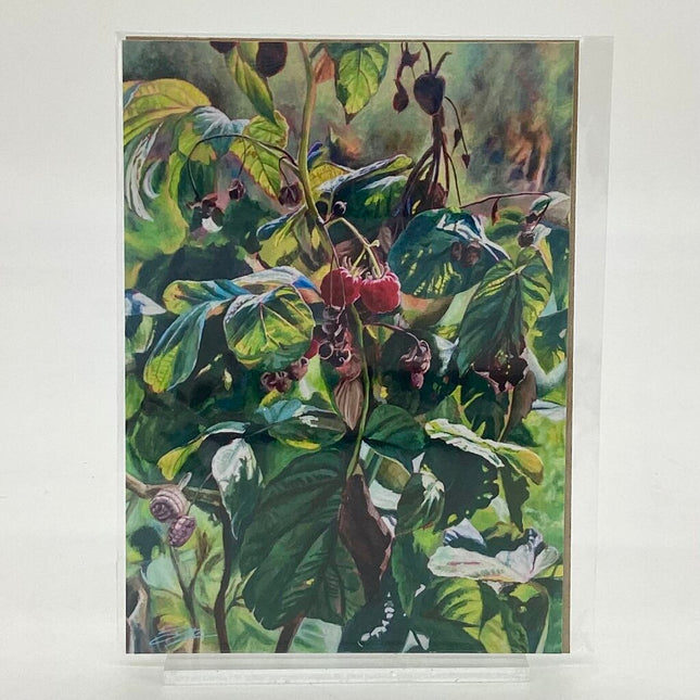 Two Truths - Raspberry Plant 5x7 Art Print