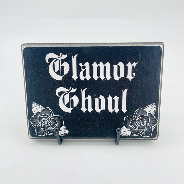 Glamor ghoul wall plaque