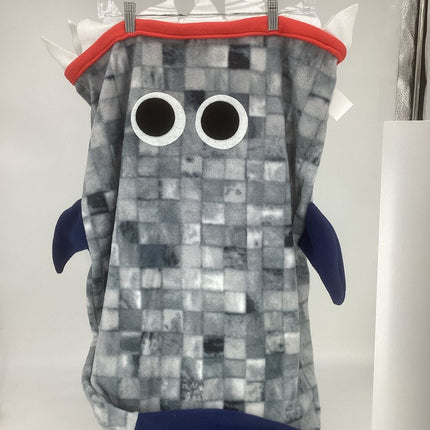 Snuggle sack gray squares w/ navy blue (L)