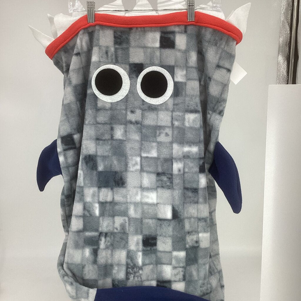 Snuggle sack gray squares w/ navy blue (L)