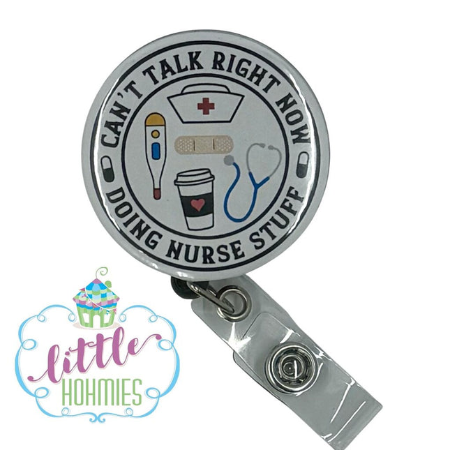 Button Badge Reel - Nurse Stuff