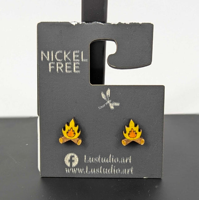 Earrings Stud - Campfire