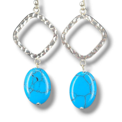 Sterling Stone Earring