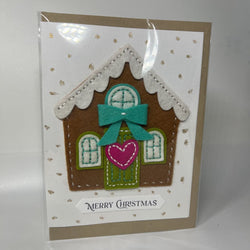 Gingerbread house card - view 1