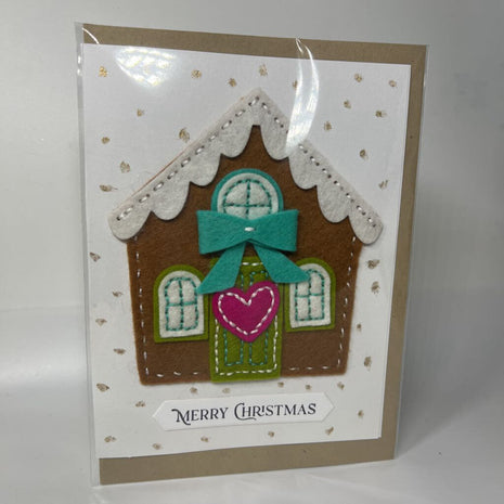 Gingerbread house card