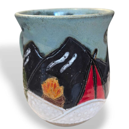 Hand Carved/Painted Mugs