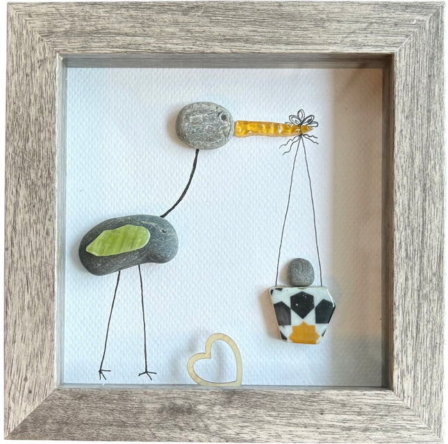 stork delivering baby