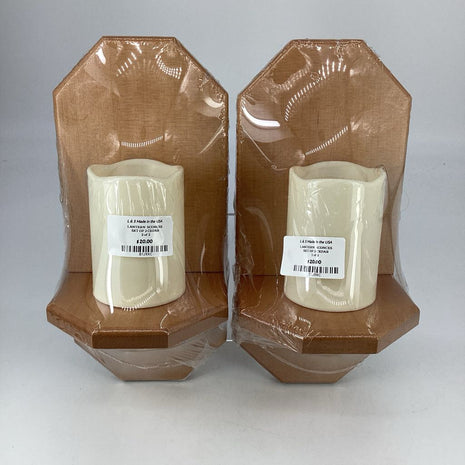 lantern sconces set of 2 cedar