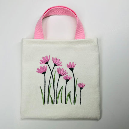 GIFT TOTE / PINK & GREEN FLORAL