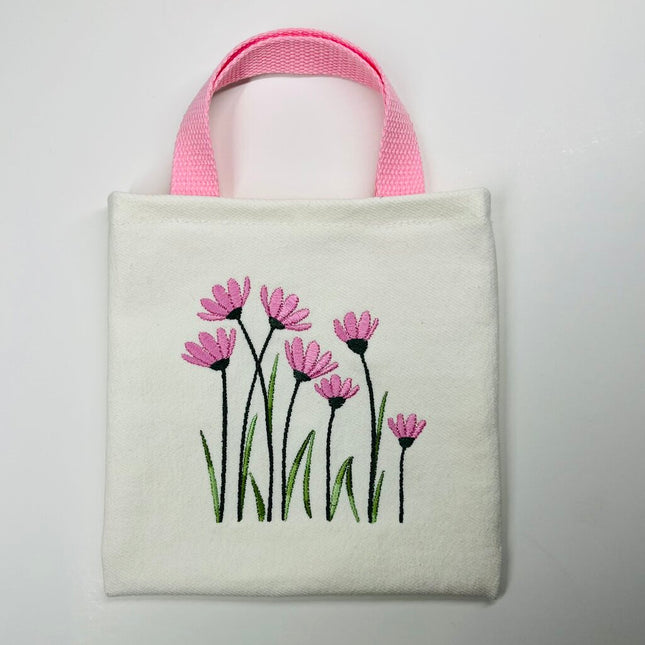 GIFT TOTE / PINK & GREEN FLORAL