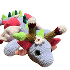 Lilac, pink, green, brown