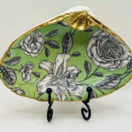 Daylilies & Roses w/ Green Backround from Newport, RI