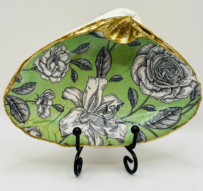 Daylilies & Roses w/ Green Backround from Newport, RI