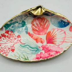 Colorful Shells & Coral Clam Dish from Salisbury, MA - view 2