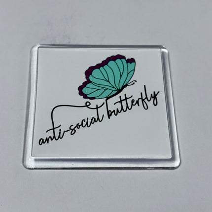 ANTISOCIAL BUTTERFLY MAGNET