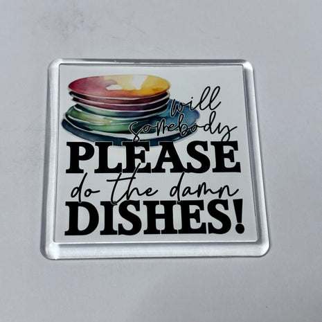 DAMN DISHES MAGNET
