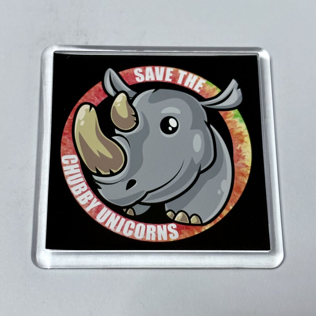 CHUBBY UNICORN MAGNET