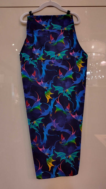 Adult Apron Blue Dragons
