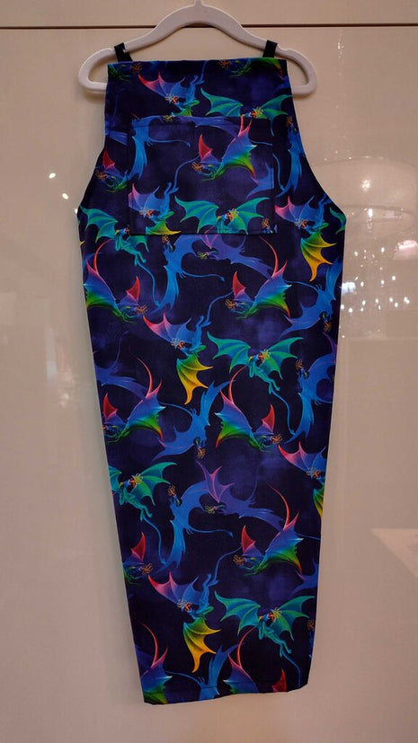 Adult Apron Blue Dragons
