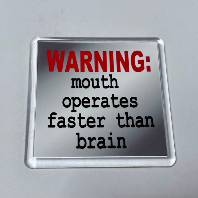 WARNING MOUTH MAGNET