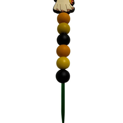 Ergonomic beaded crochet hook 4mm ghost sunflower