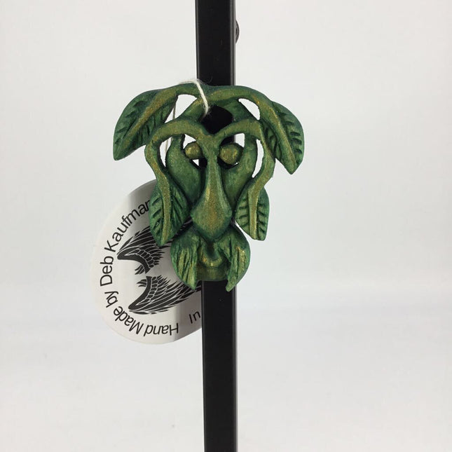 Hand Carved Green Man Magnet