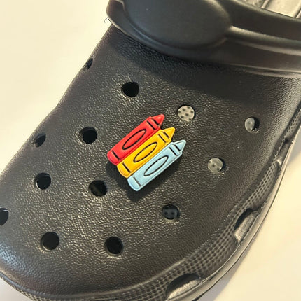Crayons Shoe Charm