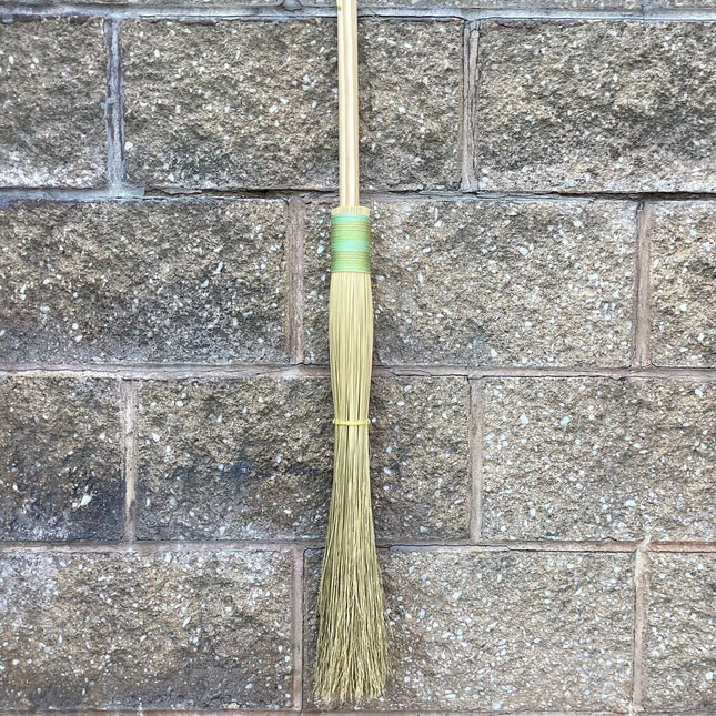 Cobweb Broom, Aqua and Yellow LC499