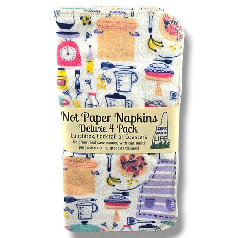 Not Paper Napkins Deluxe - 4 Pack