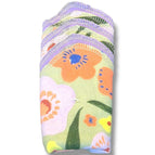 Flowers On Green & Purple