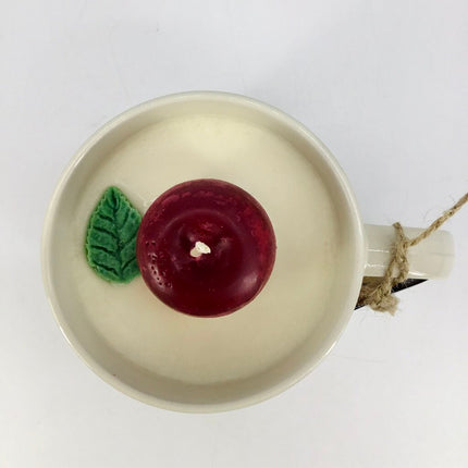 Apple Orchard (triple red dip dye mug) - Mug candle - 100% soy wax