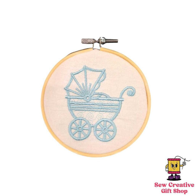 Pre-Order! Baby Carriage Embroidered Ornament