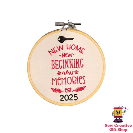2025 New Home Embroidered Ornament