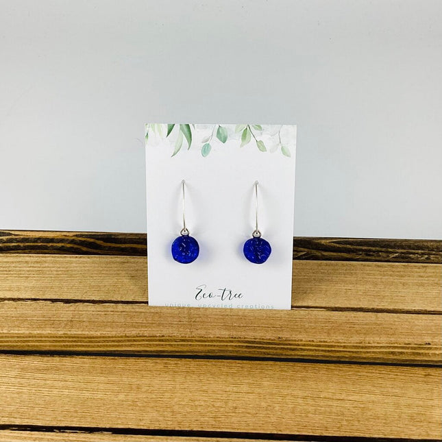 Small Cobalt Blue Earrings
