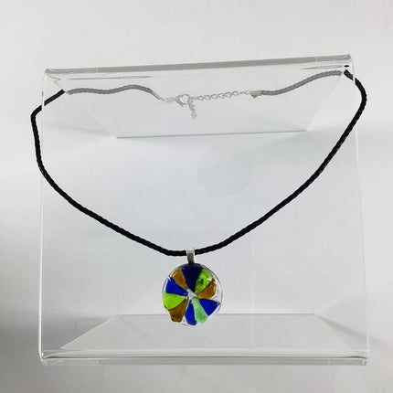 Round Geometric Choker Necklace
