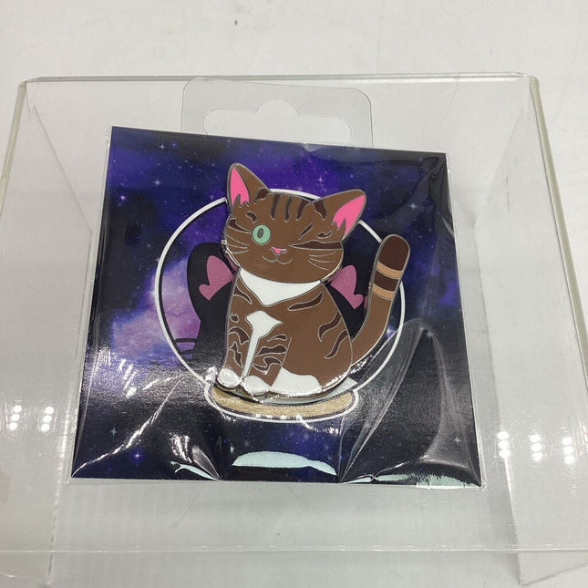 Enamel Pin - Brown Tabby Cat