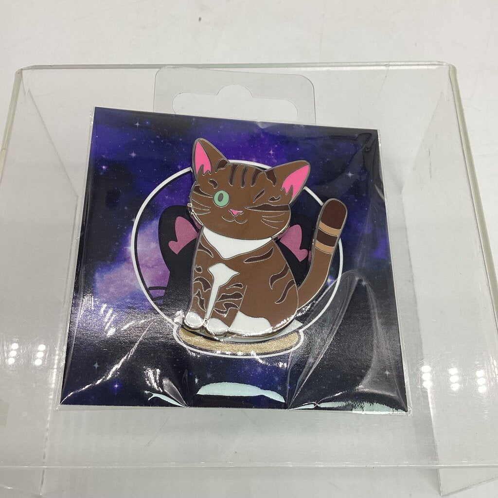 Enamel Pin - Brown Tabby Cat