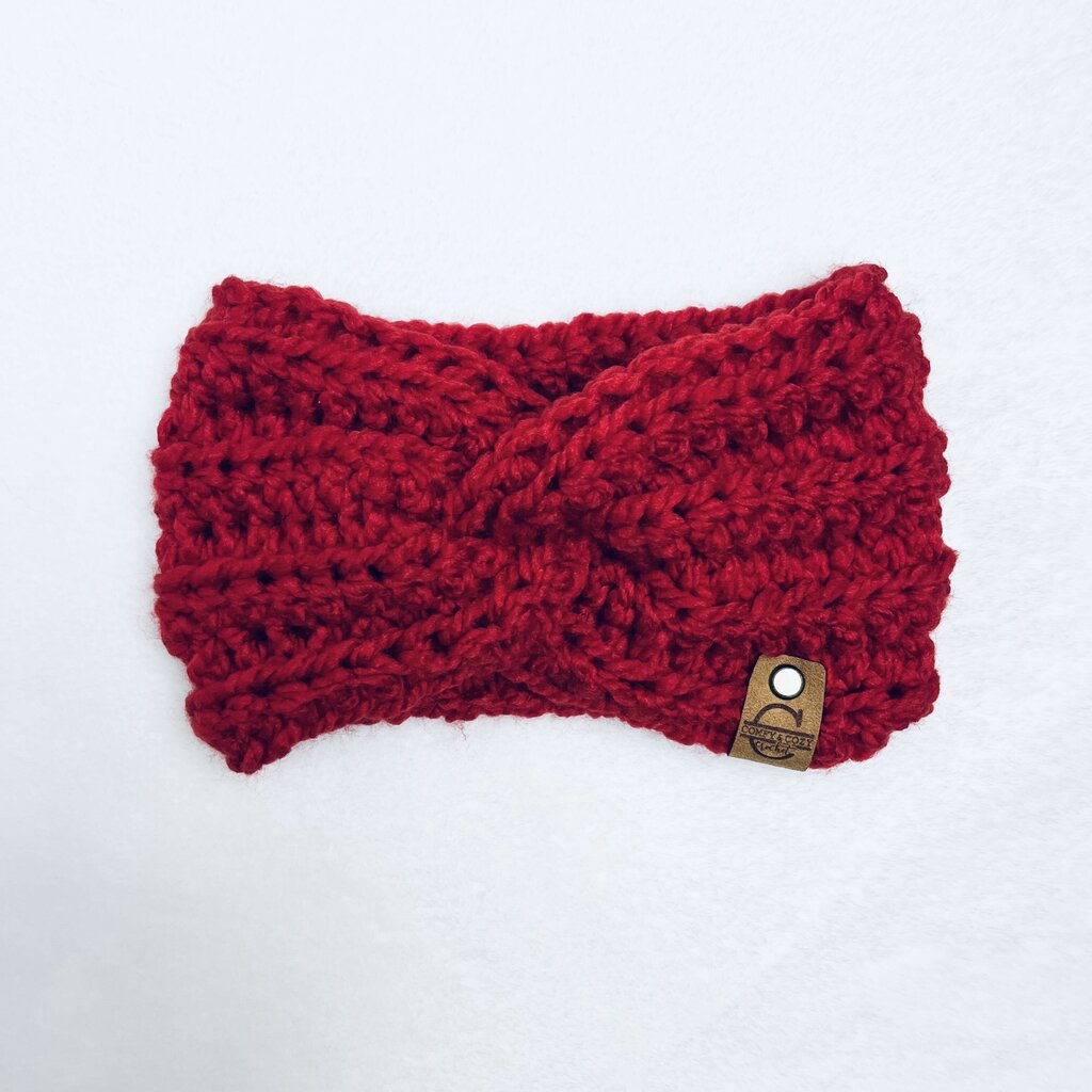 Twisted Headband - Bright Red