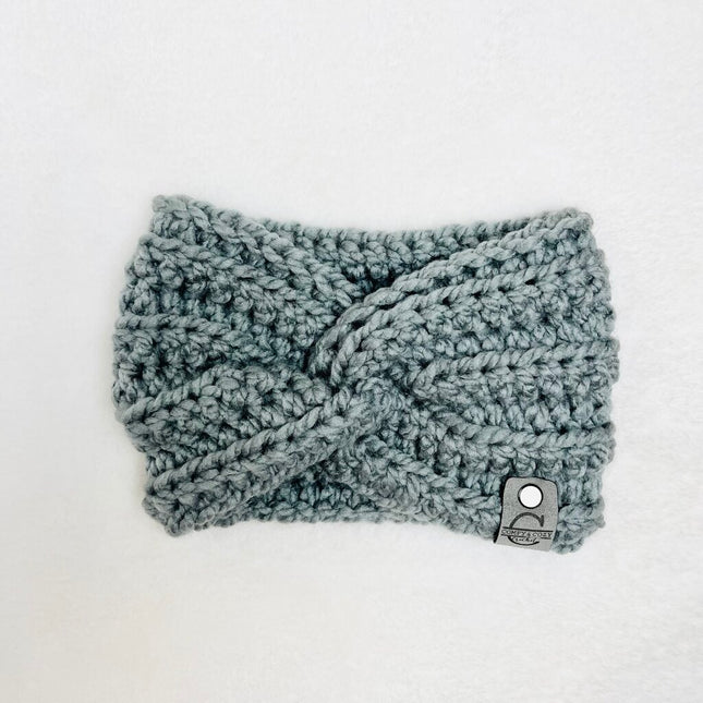 Twisted Headband - Steel Gray