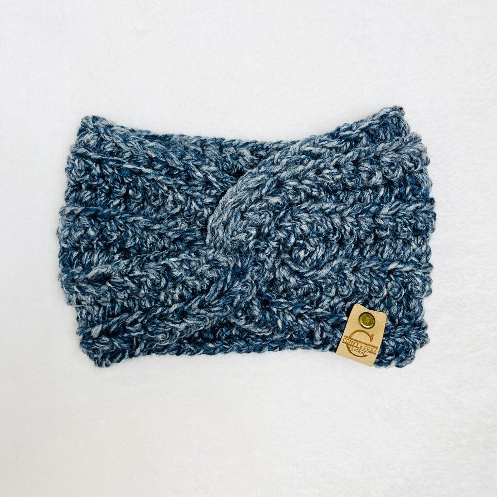 Twisted Headband - Navy Heather