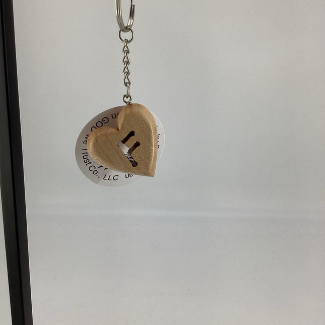 Keychain, Heart Initial F