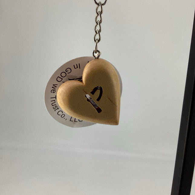 Keychain, Heart Initial P