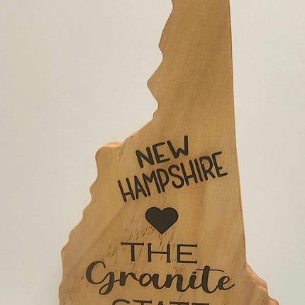 Shelf sitter- NH state shape (The Granite State)